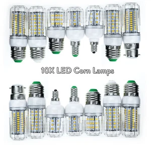 LED Corn Light Bulb E14 E27 B22 220V 240V 2835 SMD 5W 6W 15W Lamps Energy Saving - Picture 1 of 19