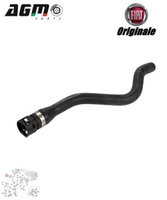 TUBO FLESSIBILE ACQUA ORIGINALE FIAT 500 PANDA YPSILON 1,2 69 CV 1,4 BZ 51764960 - Immagine 1 di 4