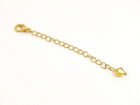 High Quality GOLD Necklace Bracelet CHAIN EXTENDER made with Swarovski Crystal