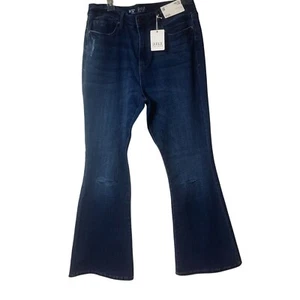 A.N.A High Rise Distressed Flare Leg Jeans Größe 14 Neu mit Etikett - Bild 1 von 6