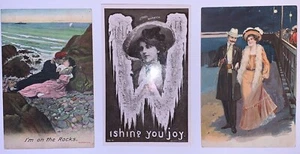 Tres postales eduardianas de novedad 1904-06 - Imagen 1 de 3