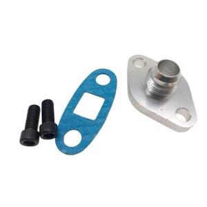 Flange Adapter AN10 Turbo Oil Return/Drain For TOYOTA LEXUS GTE 1JZ 2JZ Aluminum - Picture 1 of 4