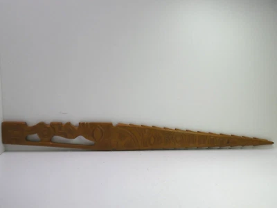 WOODEN CARVED PACIFIC ISLAND TRIBAL STAFF ORATORS STICK PNG PACIFIC ISLAND - image 1 of 4