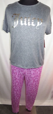 Juicy Couture Size Medium Light Purple/Gray Pajama Set, NWT - Image 1 of 4