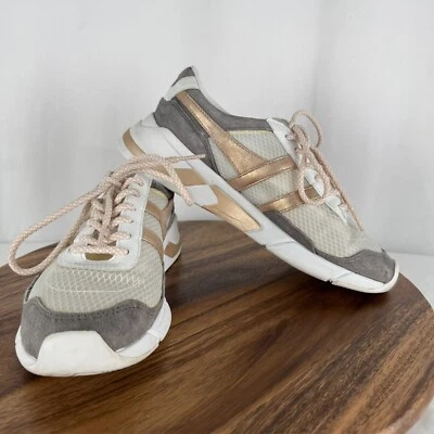 Tênis Feminino Gola Eclipse Haze Metálico | Branco/Rosa Dourado Estilo Casual  - Imagem 1 de 4