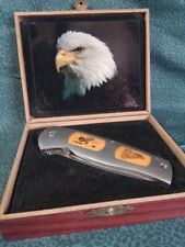 Vintage Bald Eagle Folding Pocket Knife with Box