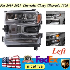 For Chevrolet Chevy Silverado 1500 2019-2021 Left Driver Side LED Headlight - Picture 1 of 11