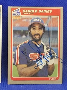 1985 FLEER HAROLD BAINES Signed Card autograph auto AA4042 - Picture 1 of 1