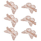 6pc Butterfly Metal Wedding Party Bridal Girl Prom Hair Pins Barrettes Costume