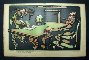 DISTRIBUTION DE LA LÉGION D'HONNEUR lithographie originale de Caran d'Ache 1902 - Imagen 1 de 3