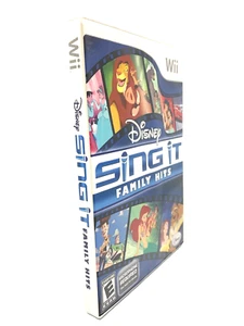 Disney Sing It Family Hits Nintendo Wii PAL US Songs Version RARE LIKE NEW - Picture 1 of 6