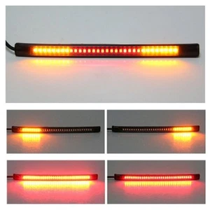 Motorcycle 48 LED Flexible Strip Light Rear Tail Turn Signal Brake Stop Lamp CC - Picture 1 of 11