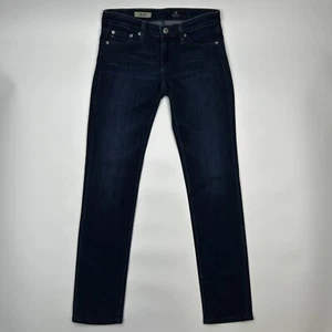 AG Adriano Goldschmied Damen blau The Stelt Zigarettenbein Jeans 25R dunkel gewaschen - Bild 1 von 9