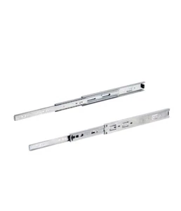 Richelieu 18-in Side Mount 100-lb Load Capacity Silver Drawer Slide (1 - Pair) - Picture 1 of 3