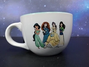 Disney Princess Large Mug Soup Cup 24 OZ Snow White Pocahontas Tiana Ariel More - Picture 1 of 6