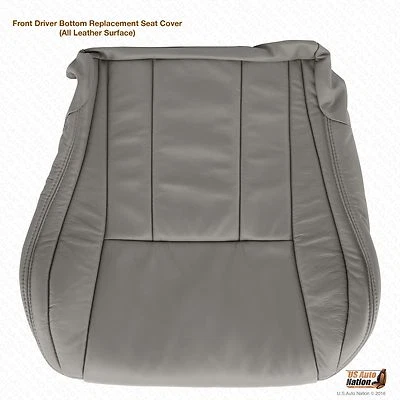 Cubierta de asiento de cuero inferior del conductor delantero gris para Toyota 4Runner 2000 2001 2002 Foto 1 de 4