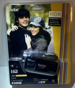 New In Box Red Vivitar Handheld Digital Camcorder DVR 538HD High Def Zoom - Picture 1 of 2