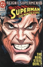 Superman The Man of Steel #25 VG+ 4.5 1993 Stock Image Low Grade