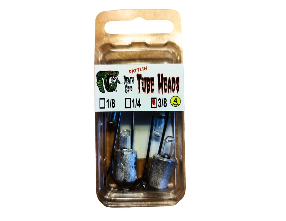 Cabezales de plantilla de tubo Venom's Rattlin 3/8 oz. Pack de 4 Foto 1 de 2