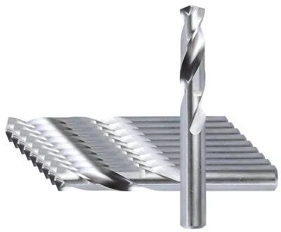 GEFRABO 10 x Spiralbohrer Kurzbohrer DIN1897 HSS-G Blechbohrer Stahlbohrer Ø 3 bis 8 mm