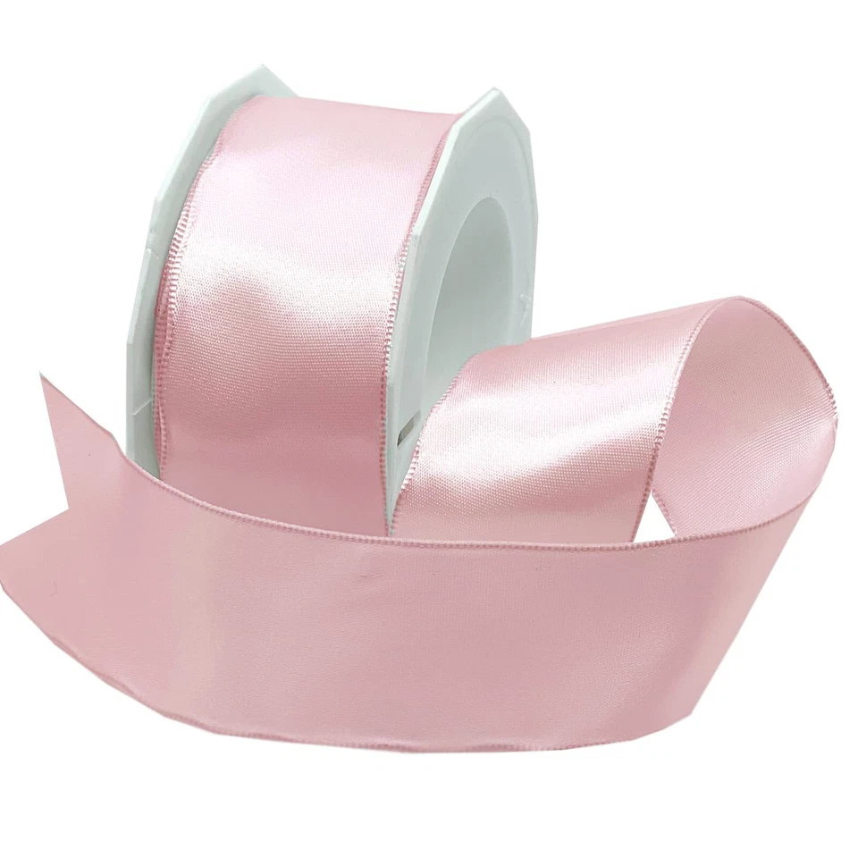 Cinta de satén con cable de 1,5 pulgadas por 10 yardas rosa claro 09609/10-020 Foto 1 de 1