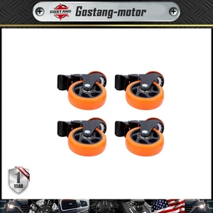 4PCS 4 inch Stem Caster Wheels Heavy Duty,Stem Diameter 3/8", Length 1" - Picture 1 of 20