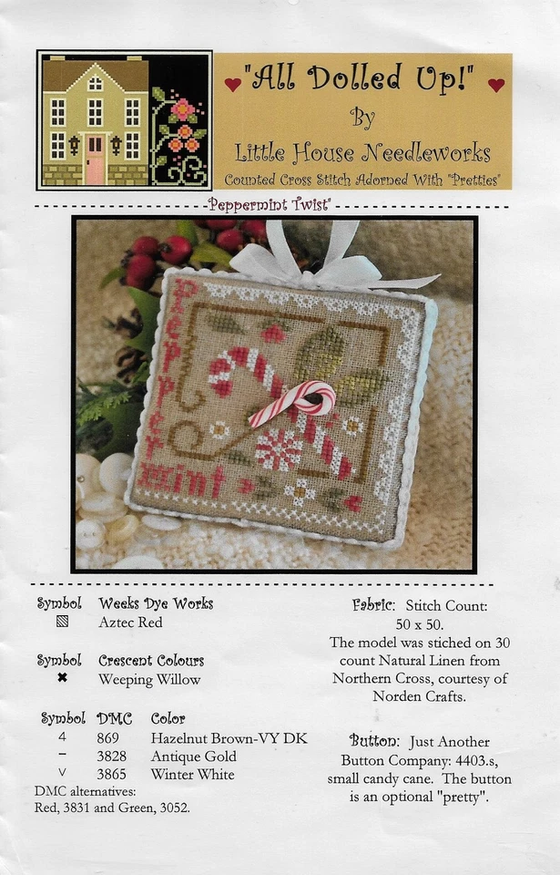 Peppermint Twist by Little House Needleworks cross stitch pattern - Image 1 of 1