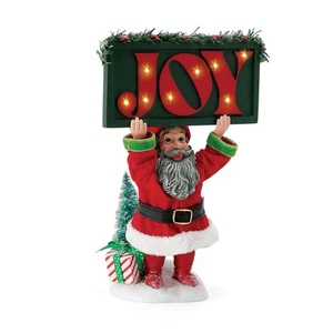Possible Dreams Christmas Traditions Elf Holding Joy Sign Lit Figurine, 9 Inc... - Picture 1 of 1