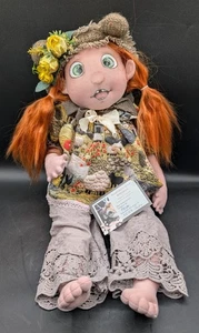 Artist Cloth Doll "Hope", 20" by Christelle Bigot Mouhou, Posable Arms & Legs - Picture 1 of 11