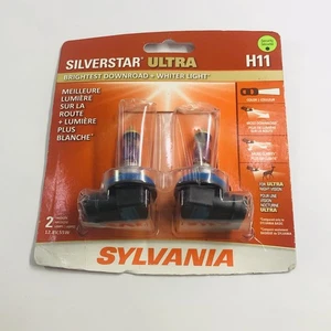 (2 PACK) SYLVANIA SILVERSTAR HD HALOGEN H11SU.BP2 - Picture 1 of 5