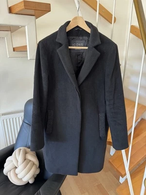 Cinzia Rocca Icons Mantel, Schwarz, Größe 38, Damen - Bild 1 von 4