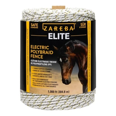 Cerca eléctrica de polibrazo Zareba Elite para caballos - 1000 ft EL1000C4-Z Foto 1 de 4