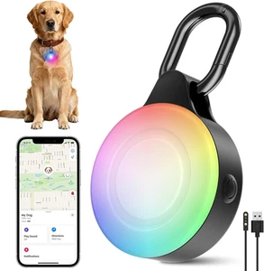 Dog Light with GPS Tracker, Anti-Lost Waterproof Dog Collar Light for Night Walk - Picture 1 of 7