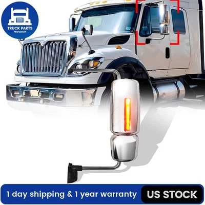 Door Mirror Power & Heated Driver Side For 2008-2017 International WorkStar 7600 Foto 1 de 4