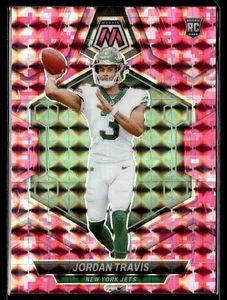 2024 Panini Mosaic Camo Pink Prizm Jordan Travis RC New York Jets #395 - Picture 1 of 2