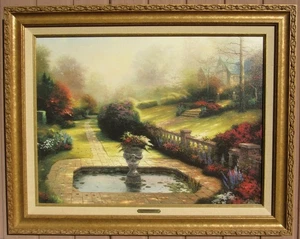 Thomas Kinkade Gardens Beyond Autumn Gate Classics Collection Reproduktion 17x24 - Bild 1 von 24