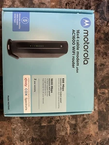 Motorola MG7540 16x4 Kabel Modem Plus AC1600 Router WiFi - Zdjęcie 1 z 2