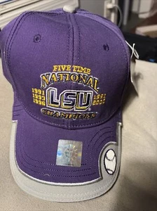 NCAA Baseball LSU Tigers 5 Mal National Champions MÜTZE Kappe Das Spiel Neu - Bild 1 von 3