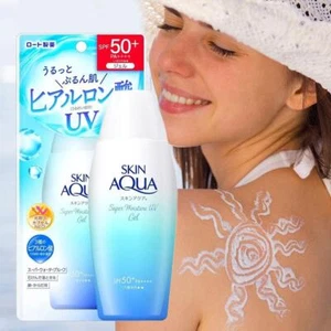 Skin Aqua Rohto Super Moisture Gel UV Spf50+ 140 ml Water-based sunscreen Lot B5 - Picture 1 of 9