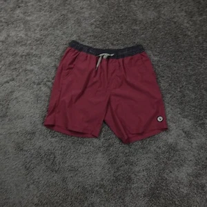Vuori Kore Shorts Mens Large Banks Athletic Board 8" Inseam Lined Red - Picture 1 of 8