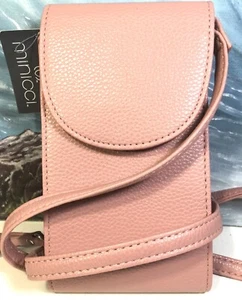 Cartera Bandolera Pequeña Rosa Cartera de Viaje NUEVA CON Etiqueta 8x4 Rosa Claro MINICCI - Imagen 1 de 10