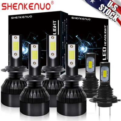 For Mercedes-Benz R350 2006-2010 6000K Combo LED Headlight + Fog Light Bulbs Kit - Image 1 of 4