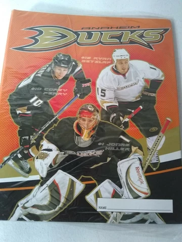 Anaheim Ducks Promotional 1" 3-Ring Binder Folder Getzlaf, Perry, Miller, Sealed Cover