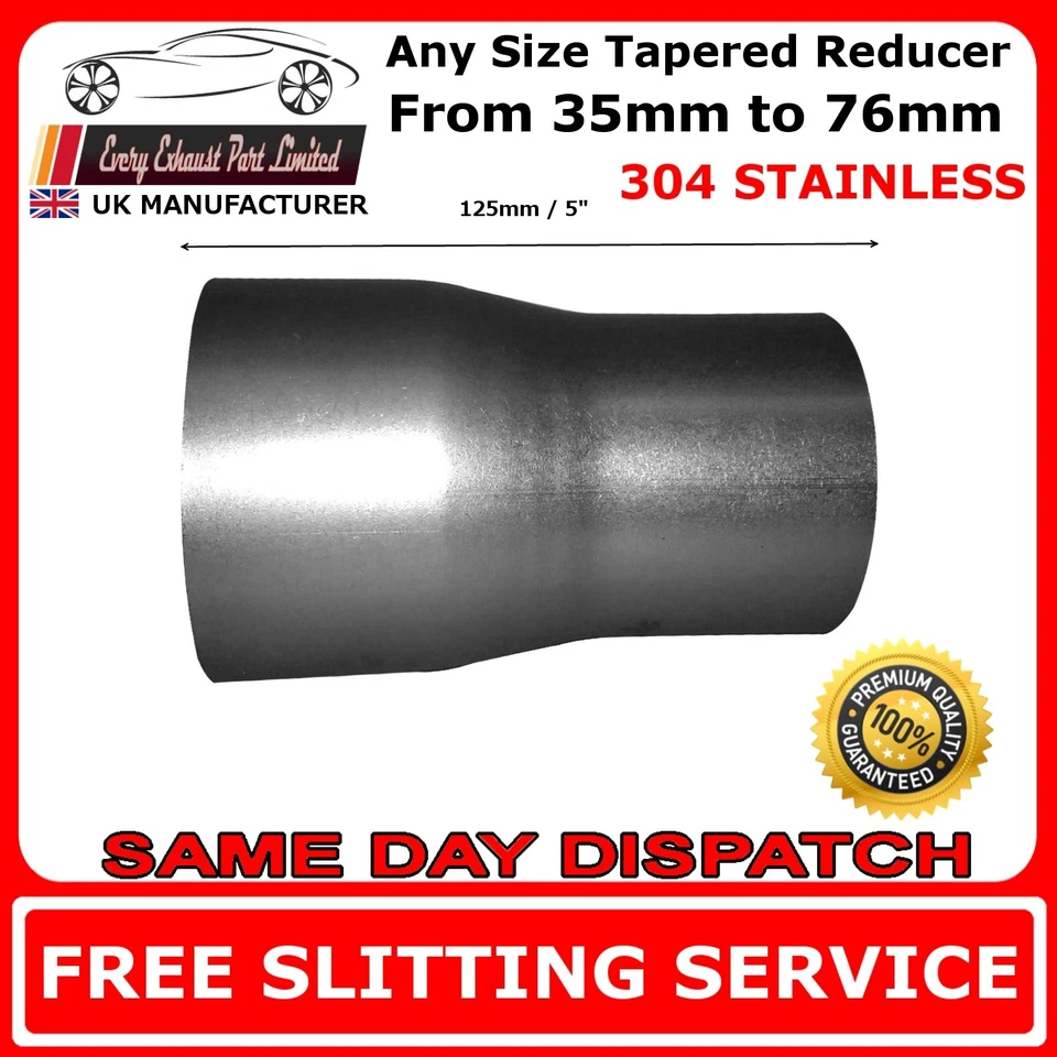 Any Size Tapered Tube Exhaust Connector Custom Reducer Stainless Steel T304 - Image 1 of 1