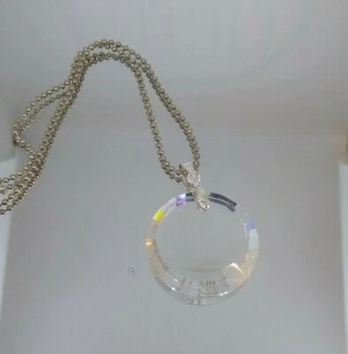 Disco Swarovski Cristal Transparente 27mm Luna Media Luna 6210 Atrapasol/Adorno Foto 1 de 3