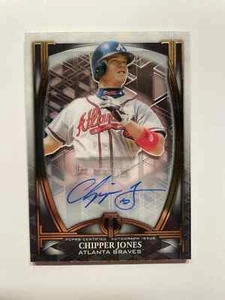 2019 Topps Triple Iconic Perspective Autograph - Chipper Jones #13/15 RARE! - Picture 1 of 2