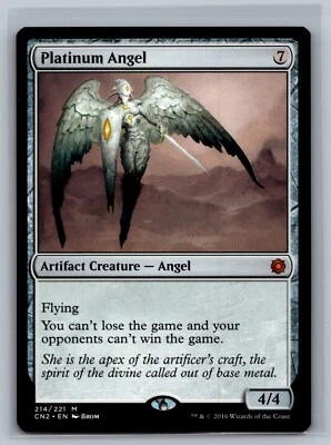 Magic MTG Conspiracy: Take the Crown Platinum Angel #214/221 TCG CCG - Image 1 of 2