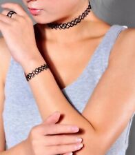 Kinder Halsband Damen Mädchen Halskette Henna Tattoo Set 3Teile Elastisch Choker