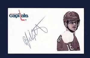 Bengt Gustafsson signed Washington Capitals hockey index card - Picture 1 of 1