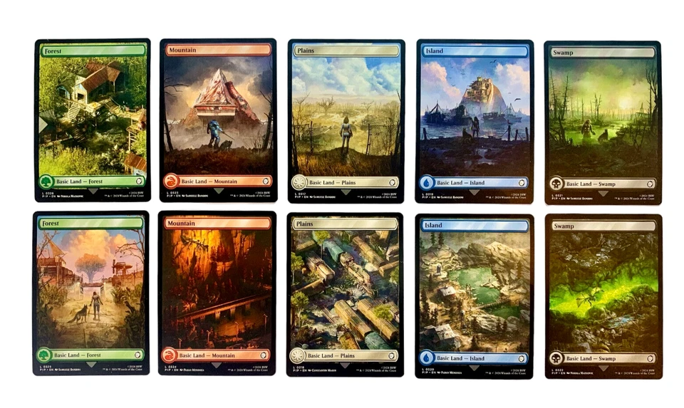 MTG | Fallout | Complete Full Art Land Set | 10 Karten | NM | EN - Bild 1 von 1